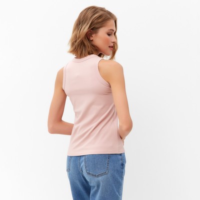 Майка женская MINAKU: Basic line, размер 48, пудровый