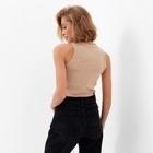 Майка женская MINAKU: Basic line, размер 44, бежевая - Фото 5