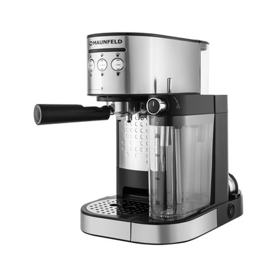 Кофемашина MAUNFELD MF-720S PRO, рожковая, 1470 Вт, 1.2 л, серый