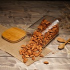 УЦЕНКА Банка стеклянная для сыпучих продуктов Magistro «Эко. Квадратная», 1,2 л, 10×15,5 см - Фото 6