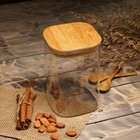УЦЕНКА Банка стеклянная для сыпучих продуктов Magistro «Эко. Квадратная», 1,2 л, 10×15,5 см - Фото 8