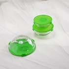 УЦЕНКА Набор стеклянных салатников Доляна «Классика», с крышками, 5 предметов: 900 мл (17×7,6 см), 500 мл (16×6 см), 350 мл (12,5×5,4 см), 200 мл (10,5×4,5 см), 130 мл (9×3,7 см), цвет зелёный - Фото 5