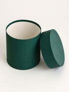 Шляпная коробка изумрудная, 13 х 13 х 13 см - фото 24509540