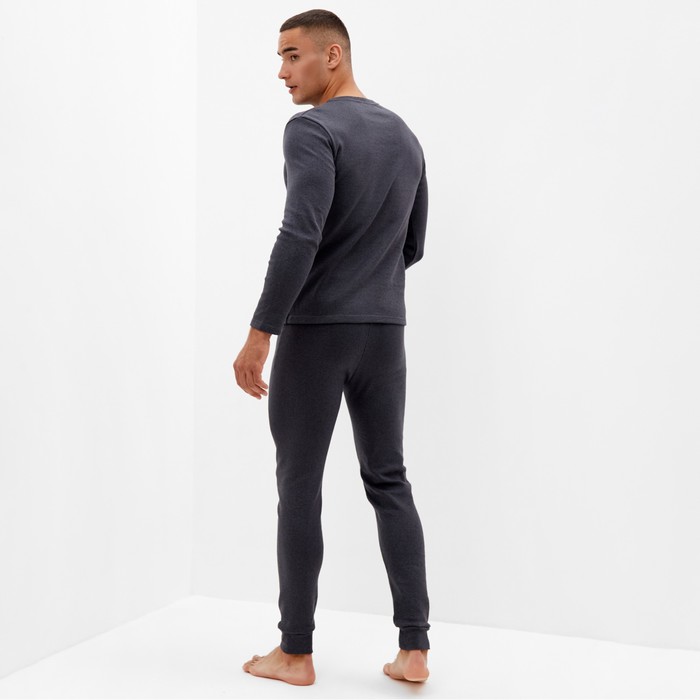 Комплект мужской термо (джемпер, брюки) MINAKU цвет графит меланж, р-р 54