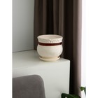 Горшок для цветов "Разноцветные цветы", керамика, 1 сорт, Иран - Фото 2