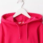 Толстовка для девочки, цвет бубль-гум, рост 152 см - фото 22345698