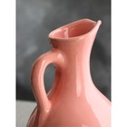Кувшин керамический "Шираз", 1,4 л, розовый, 1 сорт, Иран - фото 4384148