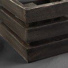 Ящик для рукоделия, деревянный, 15 × 15 × 10 см, цвет чёрный - фото 6975280