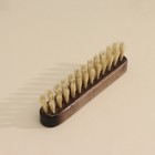 Щетка для бороды, лаковая колодка, щетина кабана, 15,5×2,8×4,1 см - Фото 2