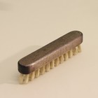 Щетка для бороды, лаковая колодка, щетина кабана, 15,5×2,8×4,1 см - фото 6975325