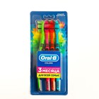 Зубная щетка Oral-B Colors 40 средняя, 4шт - фото 10788384