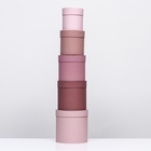 Набор круглых подарочных коробок 5 в 1 «Кофе с молоком», 20×20 ‒ 14×14 см - Фото 4