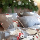 Подушка декоративная новогодняя «Этель. Снежинки», 60×40 см - Фото 3