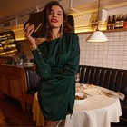 Платье женское MINAKU: Silk pleasure цвет зеленый , р-р 48 - Фото 8