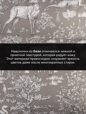 Комплект наволочек «Этель. Сказочный лес», 50×70 см, 2 шт., поплин