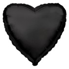 Шар фольгированный 18" «Чёрный», сердце - фото 10633932