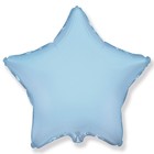 Шар фольгированный 18" «Голубой макарунс», звезда - фото 10633945