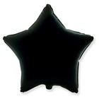 Шар фольгированный 18" «Чёрный», звезда - Фото 1