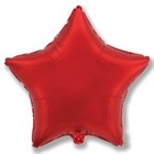 Шар фольгированный 18" «Красный», звезда - фото 319594108