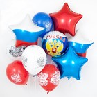 Шар фольгированный 18" «Красный», звезда (комплект 5 шт) - фото 24499297