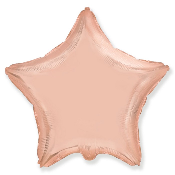 Шар фольгированный 18" «Розовое золото», звезда - фото 1926730197
