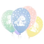 Шар латексный 12" «С днём рождения! Волшебные единороги», макарунс, 5-сторонний, набор 25 шт., МИКС - фото 24580492