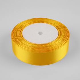 

Лента атласная, 25 мм × 30 ± 1 м, цвет жёлтый