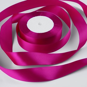 Лента атласная, 25 мм × 30 ± 1 м, цвет пурпурный