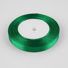 

Лента атласная, 12 мм × 30 ± 1 м, цвет ярко-зелёный
