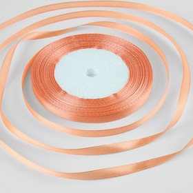 Лента атласная, 6 мм × 30 ± 1 м, цвет персиковый