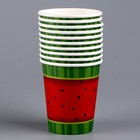 Стакан одноразовый бумажный "Арбуз", 250 мл (комплект 10 шт) - фото 23414395 Стакан одноразовый бумажный "Арбуз", 250 мл (комплект 10 шт) - фото 23414395
