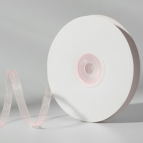 Лента капроновая, 6 мм × 30 ± 1 м, цвет светло-розовый
