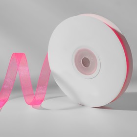 Лента капроновая, 10 мм × 30 ± 1 м, цвет неоновый розовый