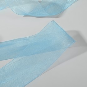 Лента капроновая, 50 мм x 30 ± 1 м, цвет тёмно-голубой