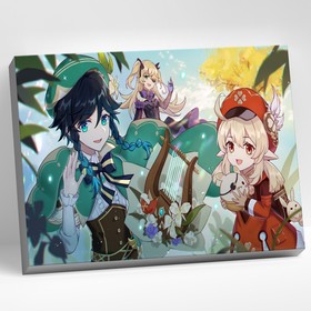 Картина по номерам «Геншин. Венти и Кли», 30 × 40 см, 30 цветов