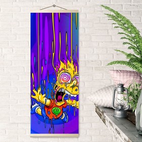 Картина по номерам 35 × 88 см «Панно. Барт Симпсон» 19 цветов