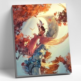 Картина по номерам 40 × 50 см «Аниме в осеннем стиле» 26 цветов