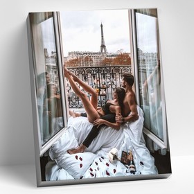 Картина по номерам 40 × 50 см «Утро в Париже» 28 цветов