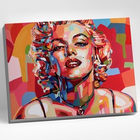 Картина по номерам 40 × 50 см «Поп-арт. Мерилин Монро» 24 цвета