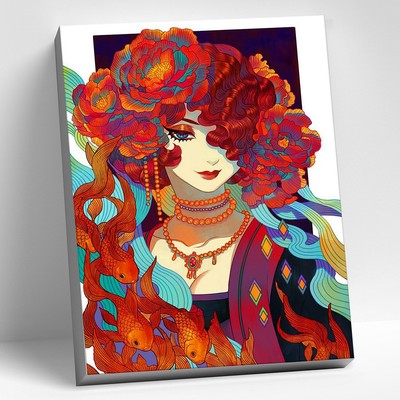Картина по номерам 40 × 50 см «Огненная» 27 цветов