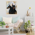 Картина по номерам «Собаки породы доберман», 16 цветов, с поталью 40 × 50 см - фото 22348486