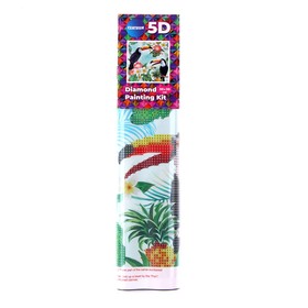 Алмазная мозаика 5D «Туканы», 30 × 30 см, без подрамника, частичное заполнение