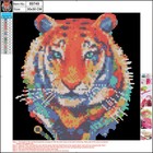 Алмазная мозаика 5D «Тигр» 30 × 30 см, без подрамника, частичное заполнение - фото 10634969