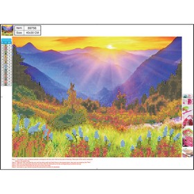 Алмазная мозаика 5D «Утро в горах» 30 × 40 см, без подрамника, частичное заполнение