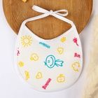 Нагрудник детский 18×18 см, микрофибра с ПВХ покрытием «Витоша», белый - Фото 2