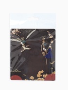 Серьги с жемчугом «Япония», аист и звёзды, цветные в золоте - Фото 6