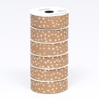 Лента для декора и подарков крафт с тиснением "Звезды" 2см х 5 м - фото 24648274