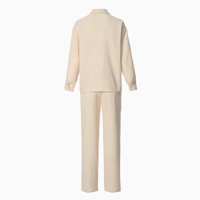 Пижама женская (рубашка, брюки) KAFTAN Basic, размер 44-46, молочная