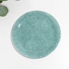 Тарелка десертная Icy Turquoise, стеклянная, d=20,5 см - фото 319595643
