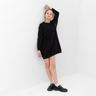 Платье для девочки MINAKU, цвет чёрный, рост 140 см - Фото 3